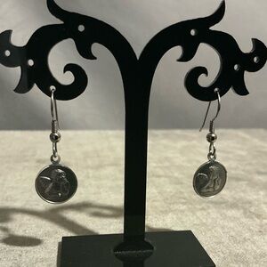 Vintage Sterling Silver Cherub Earrings